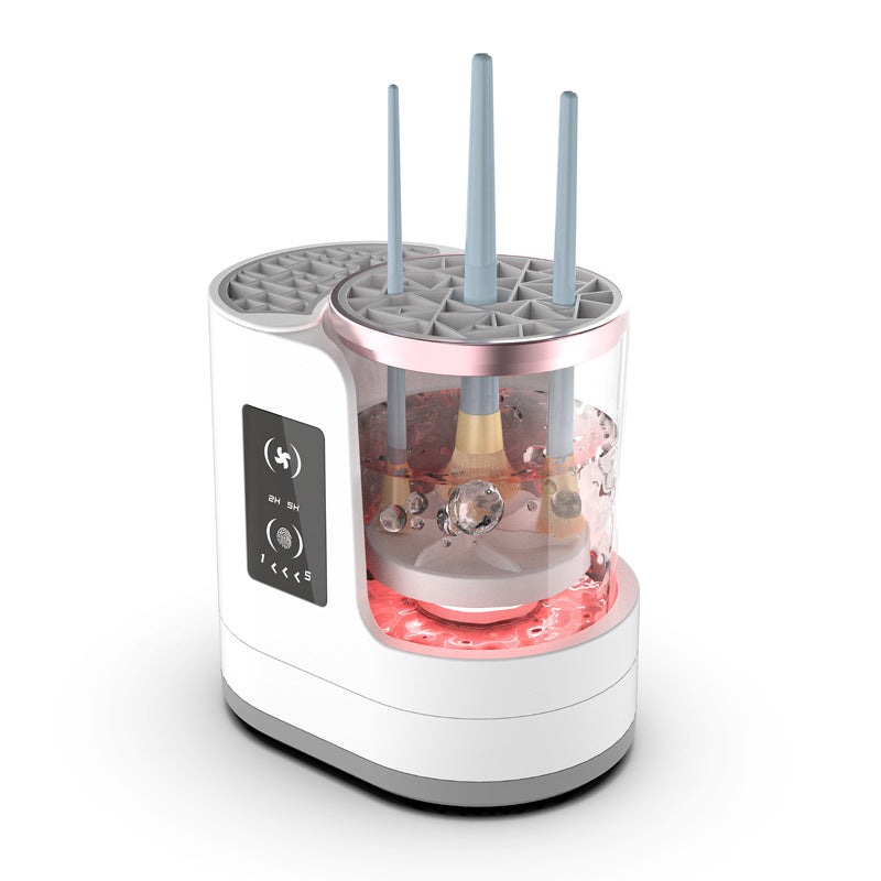 Nettoyant automatique rechargeable pour pinceaux de maquillage avec fonction de séchage et de désinfection