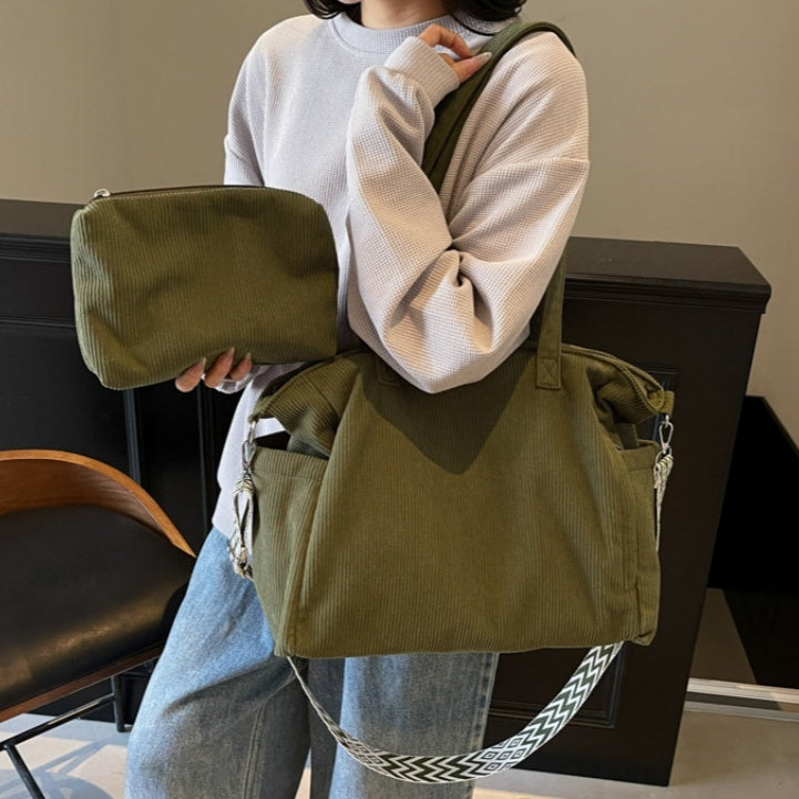 Simple Fashion One-shoulder Portable Canvas Bag