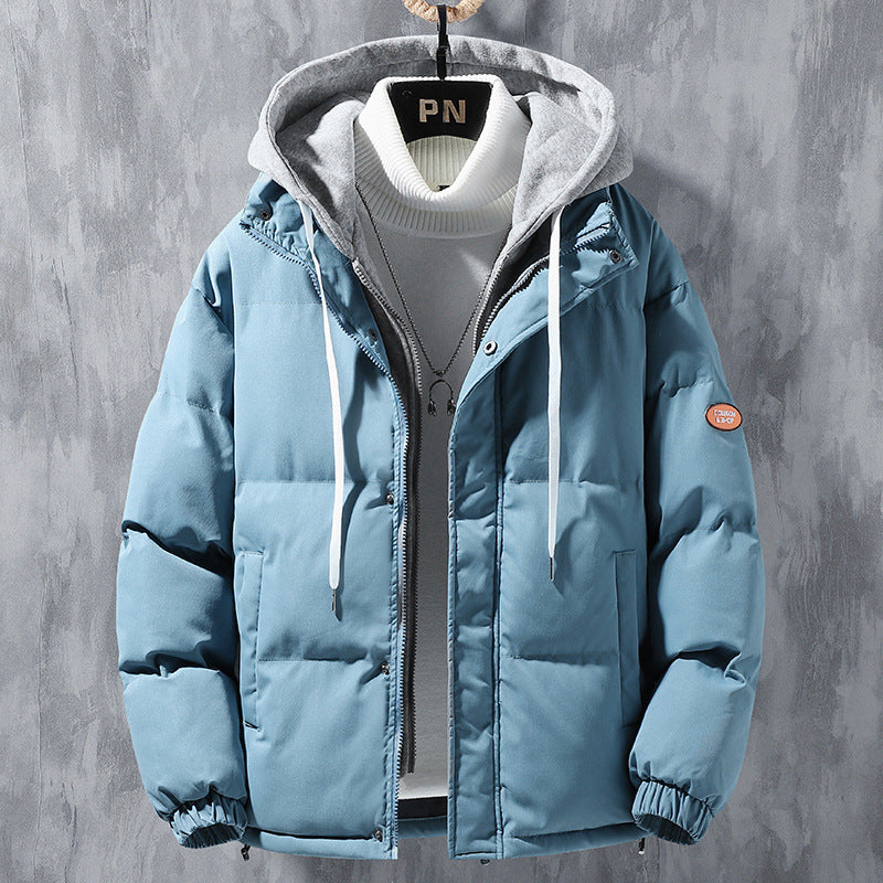 Men's Winter Hooded Windproof Thickened Two-Piece Cotton Jacket