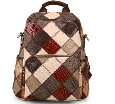 High-Grade Cowhide Leather Large Capacity Travel Mommy Bag