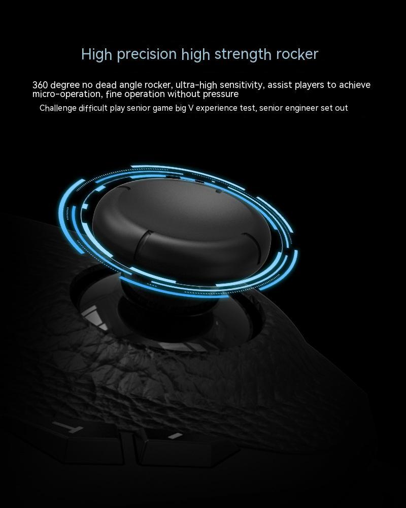 Wireless Game Controller with Leather Pattern and Type-C Interface