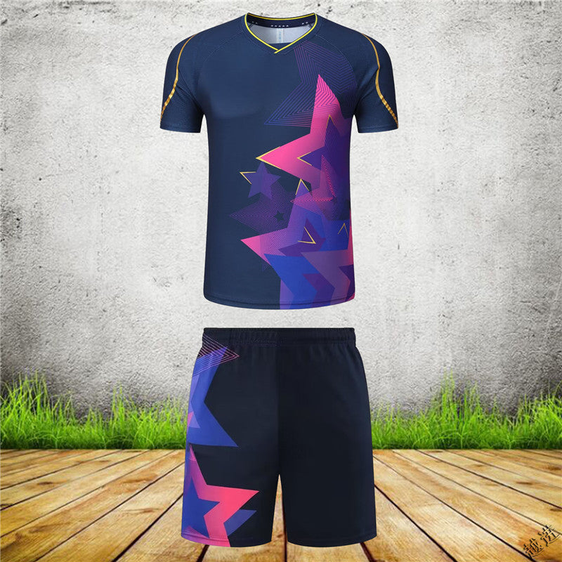 Badminton Volleyball Table Tennis Short-Sleeve Sportswear Set