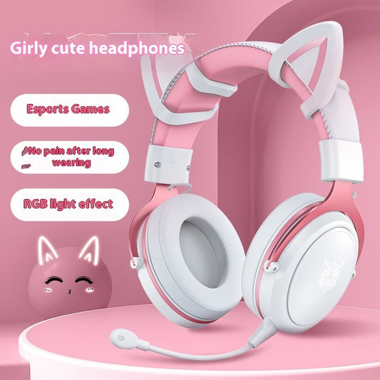 Cute E-sports Computer Head-mounted PS4 Gaming Headset