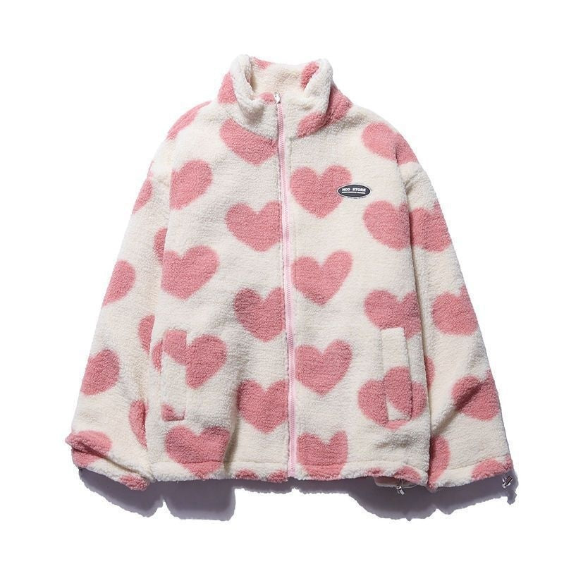 Love Lamb Reversible Fleece-Lined Cotton-Padded Coat