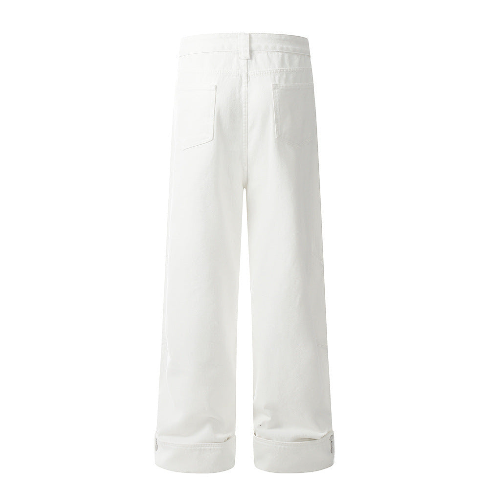 Loose Wide Leg Denim Jeans for Men