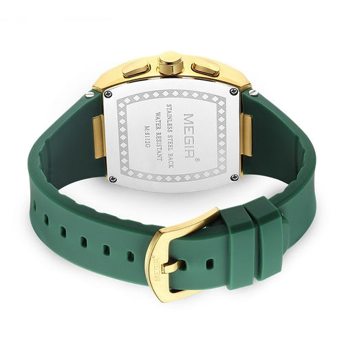 Waterproof Luminous Men's Sports Watch with Silicone Band