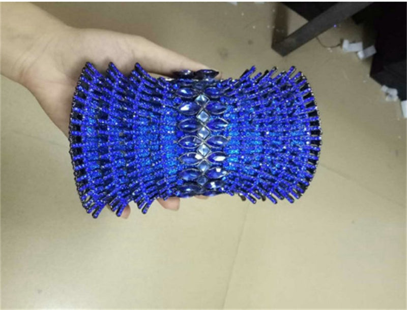 Women's Hard Case Full Diamond Clutch