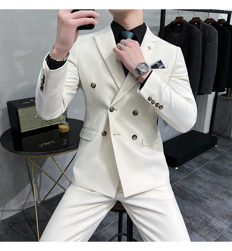 Men's Business Formal High-grade British Style Suit