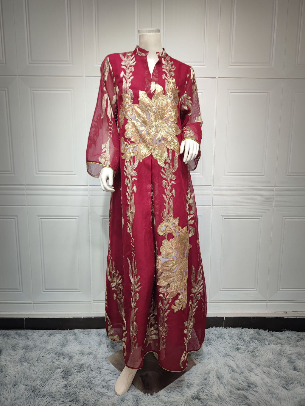 Robe à Paillettes Moyen-Orient Robe de Soirée de Célébrité de Luxe Léger Musulmane