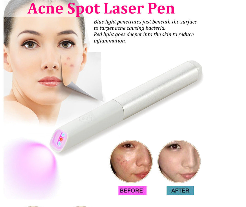 Household Acne Repair Beauty Instrument with Red & Blue Light
