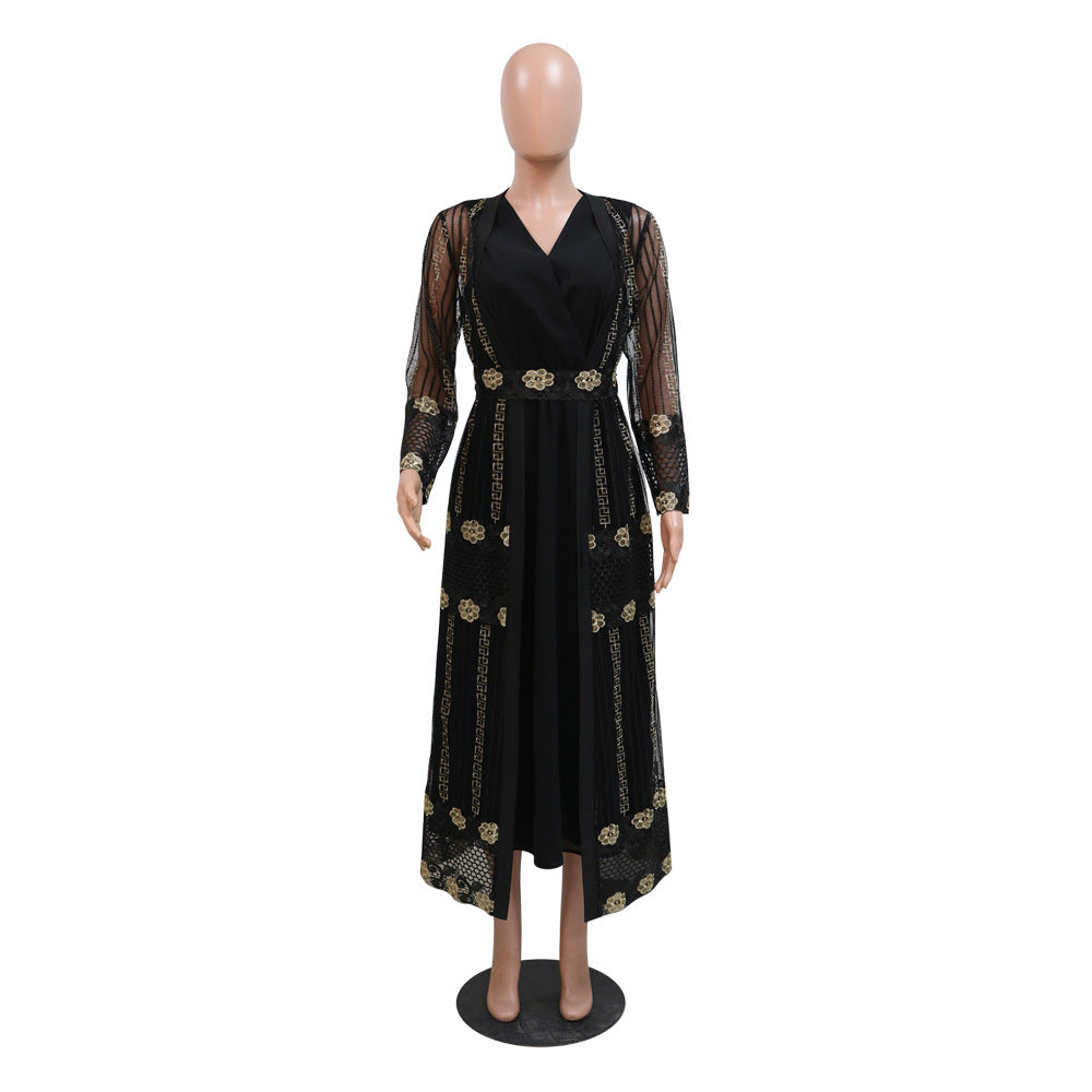Abaya Style Dress Kraft Tan Dress