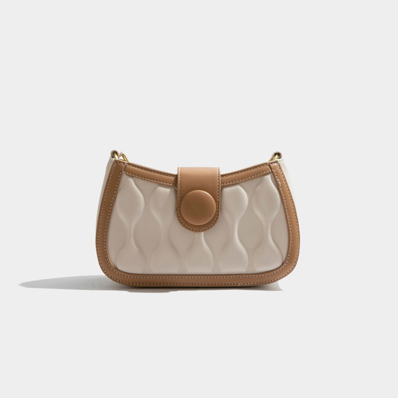 Sac à bandoulière losanges en cuir PU couleur bonbon pour femme 21 cm
