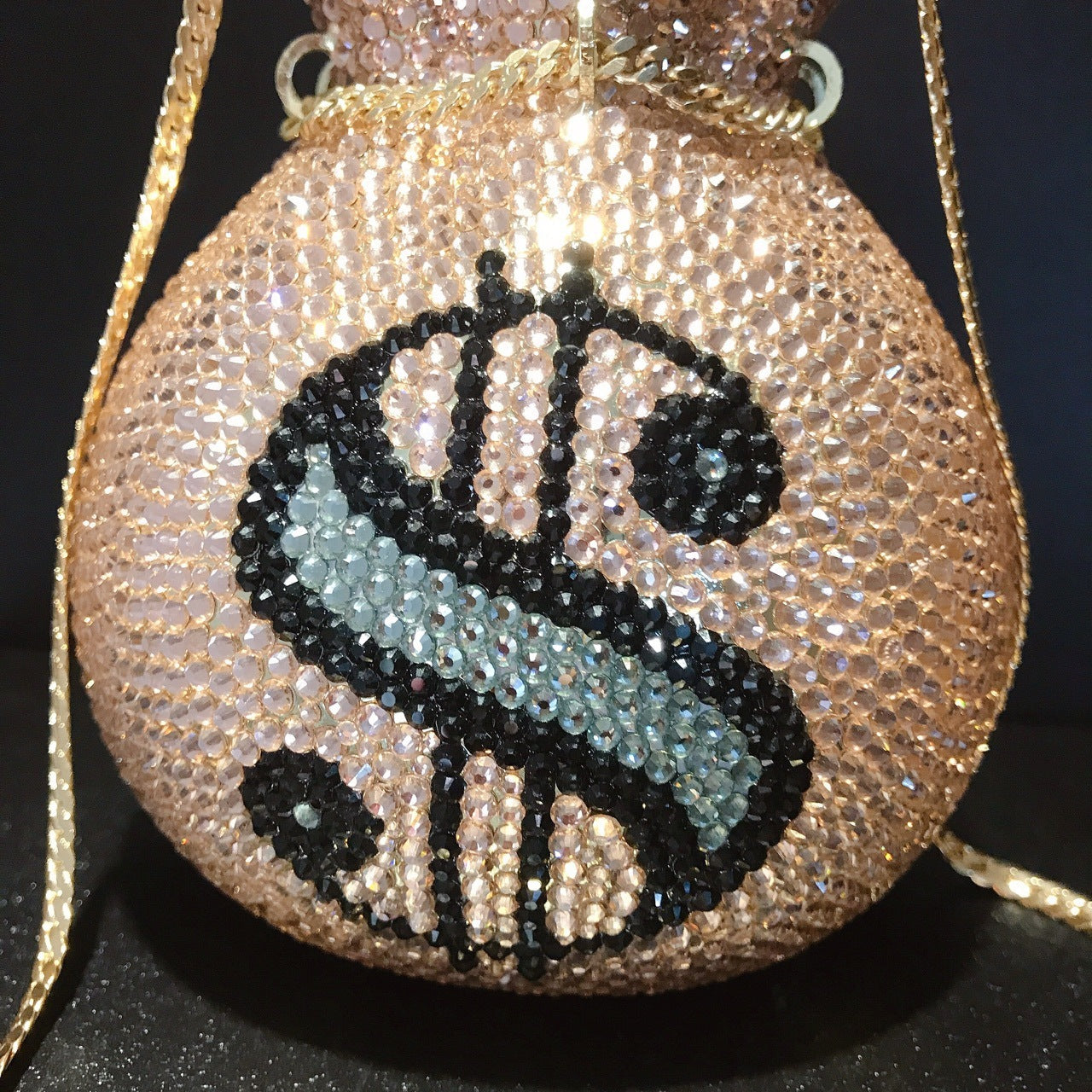 Pocket Handmade Diamond Party Crystal Clutch Chain Money Energy Bag