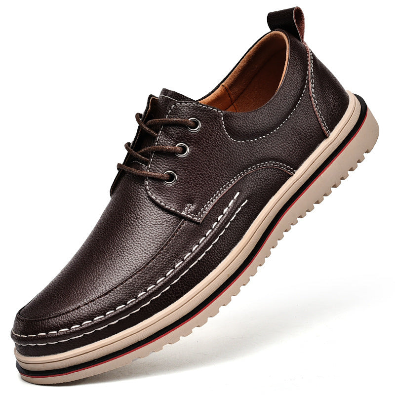 Handmade Genuine Leather British Style Martin Boots - Black & Brown, Sizes 38-44