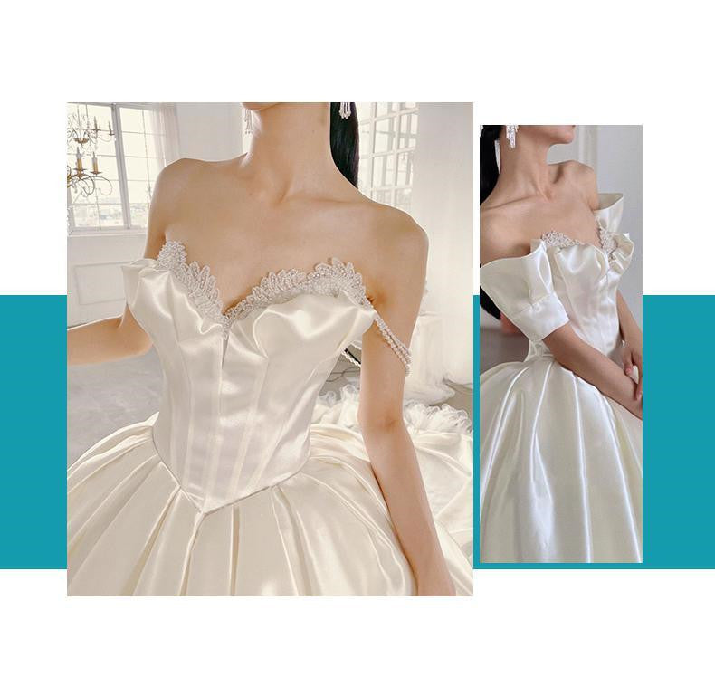 New Bridal Premium Textured Satin Skirt