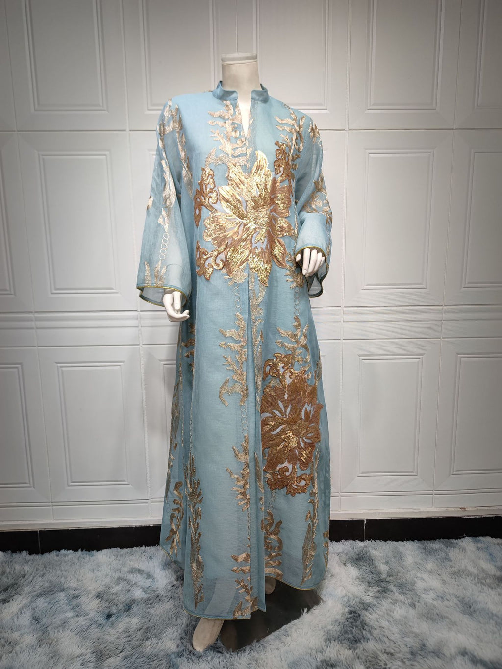 Robe à Paillettes Moyen-Orient Robe de Soirée de Célébrité de Luxe Léger Musulmane