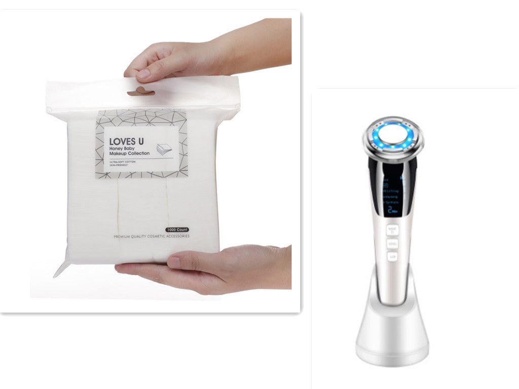 Ultrasonic LED Photon Vibration Light Therapy Micro-Current Beauty Massager