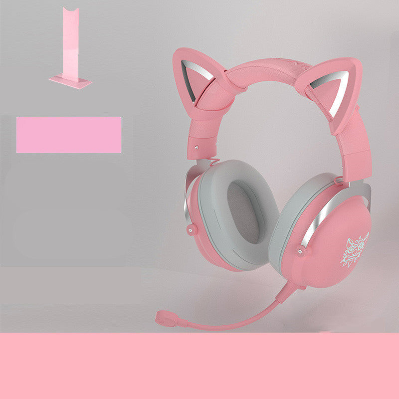 Head-Mounted Wired Gaming Headset with Microphone for PC