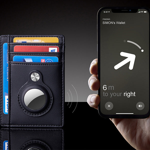 محفظة ايرتاج للرجال، جلد رفيع، حامل بطاقات بخاصية حماية RFID، محفظة متعددة الوظائف مضادة للسرقة