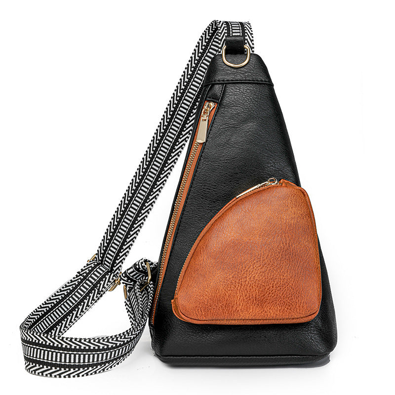 Sac Rétro en PU de Haute Qualité pour Femmes - Marron, Noir, Blanc