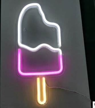 LED Neon Light with Acrylic Back Panel USB Powered Room Night Decoration