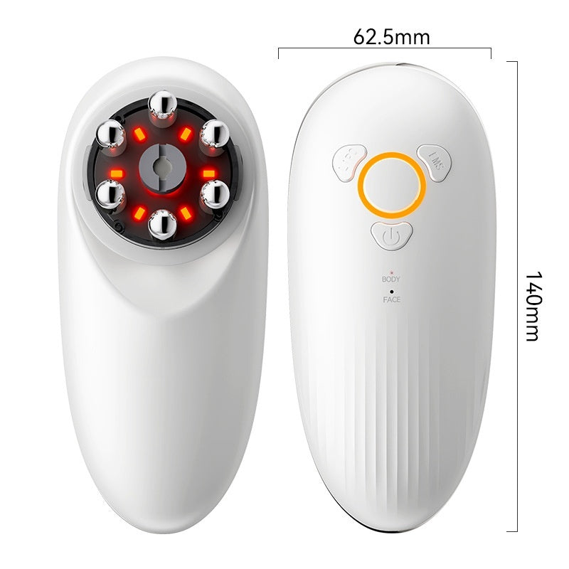 White USB Microcurrent Electric Gua Sha Cupping Beauty Tool