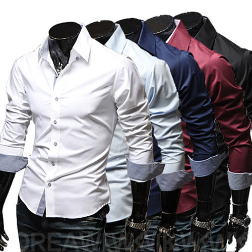 Plaid Casual Plus Size Men's Cotton Shirt