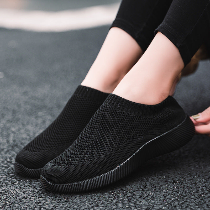 Sports Shoes All Match One Step Lazy Shoes Breathable Socks Shoes