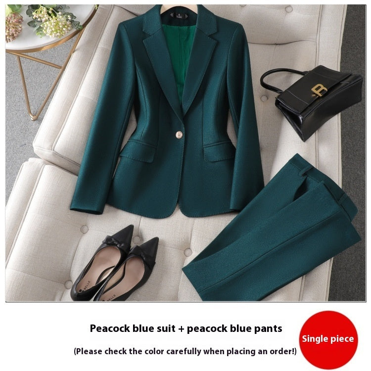 Pantalon tailleur en coton mélangé pour femme, collection automne hiver