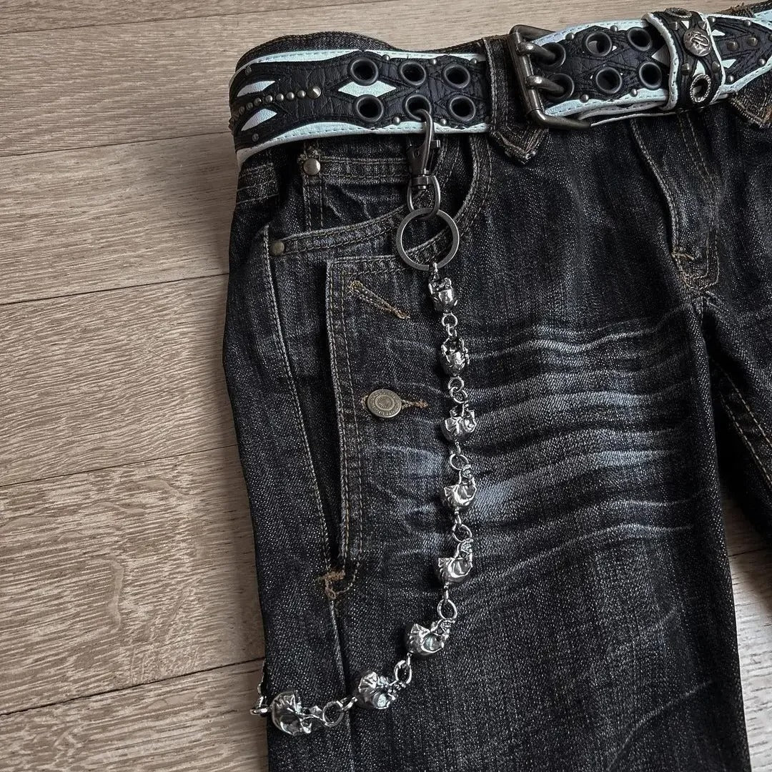 Embroidered Denim Jeans for Men and Women