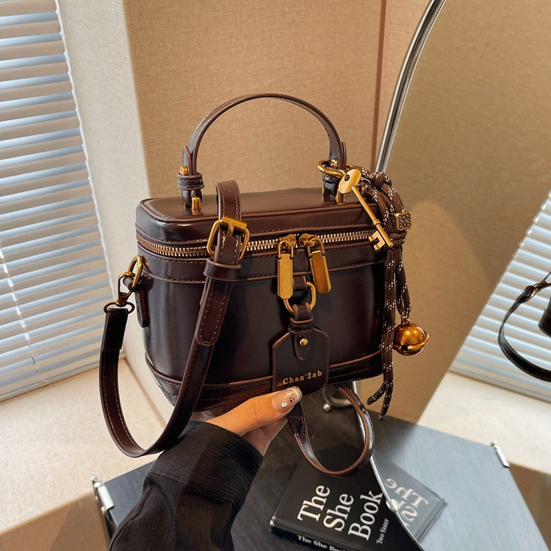 Sac à bandoulière rétro en cuir PU, facile à assortir