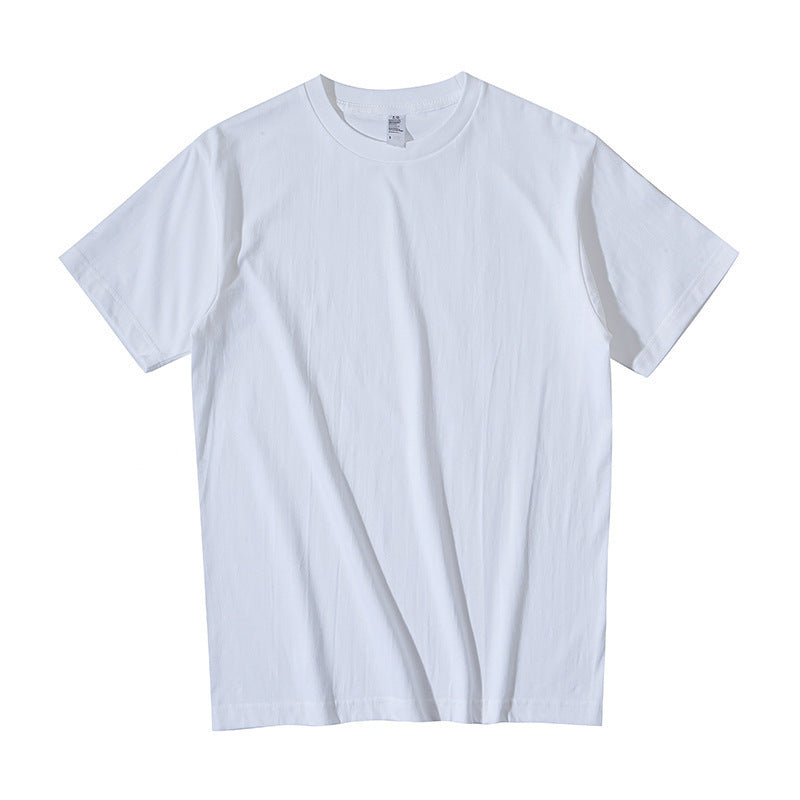 Heavy Industry White Cotton Small Neckline T-Shirt