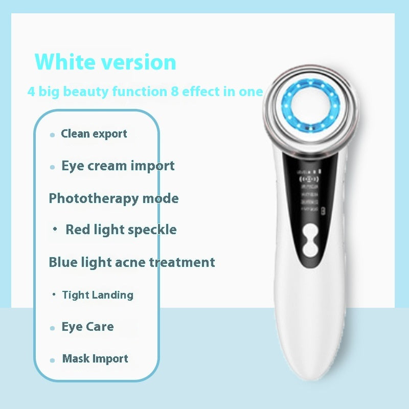 Appareil de beauté domestique à lumière colorée, massage facial par micro-courant, nettoyage