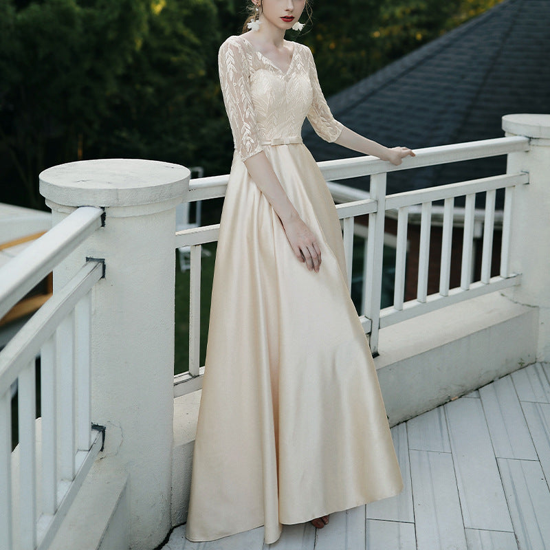 Elegant Sleeveless Banquet Evening Dress for Women in Multiple Colors and Sizes