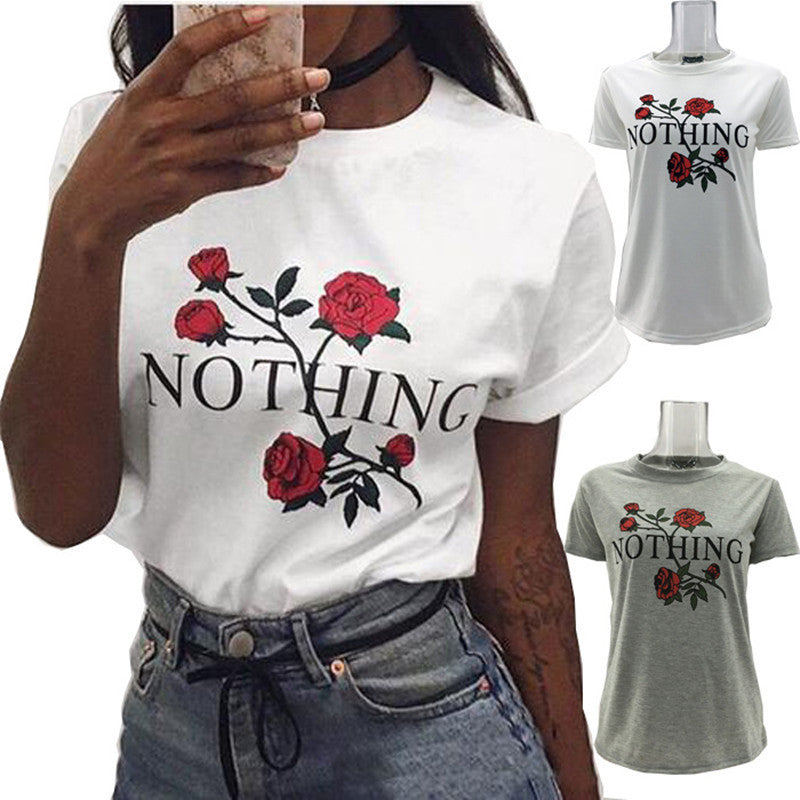 Women’s Summer Casual Cotton Loose Short Sleeve Blouse Top