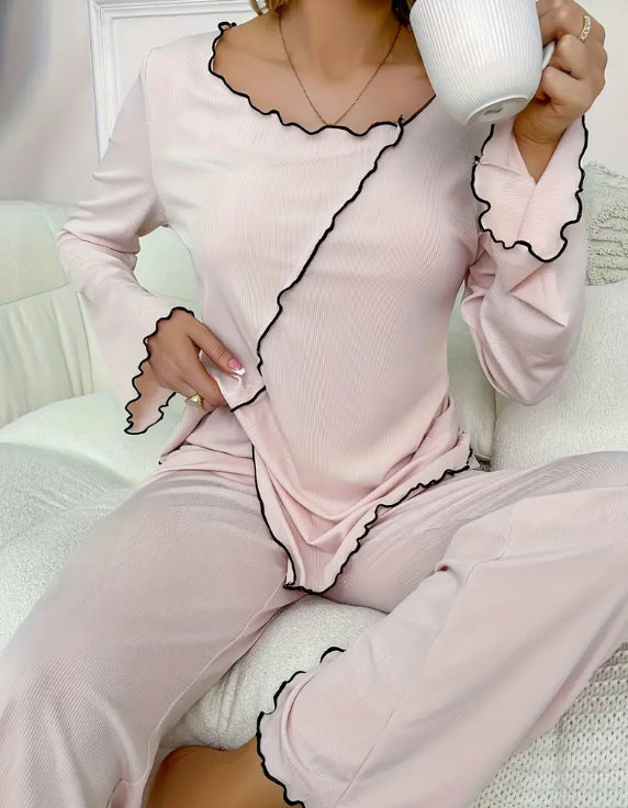 Top And Elastic Waistband Pants