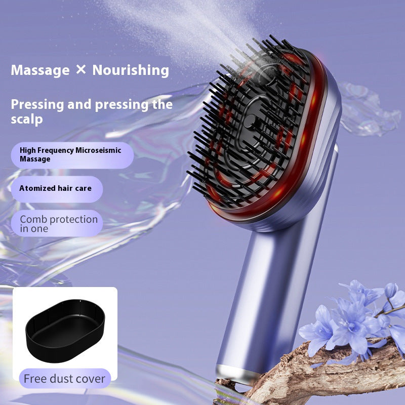 Electric Spray Massage Scalp Comb Vibration Hair Brush Anti-Hair Loss