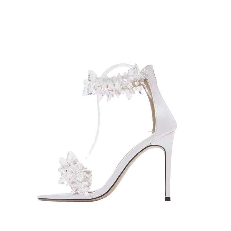 Escarpins à bride de cheville style fée blancs