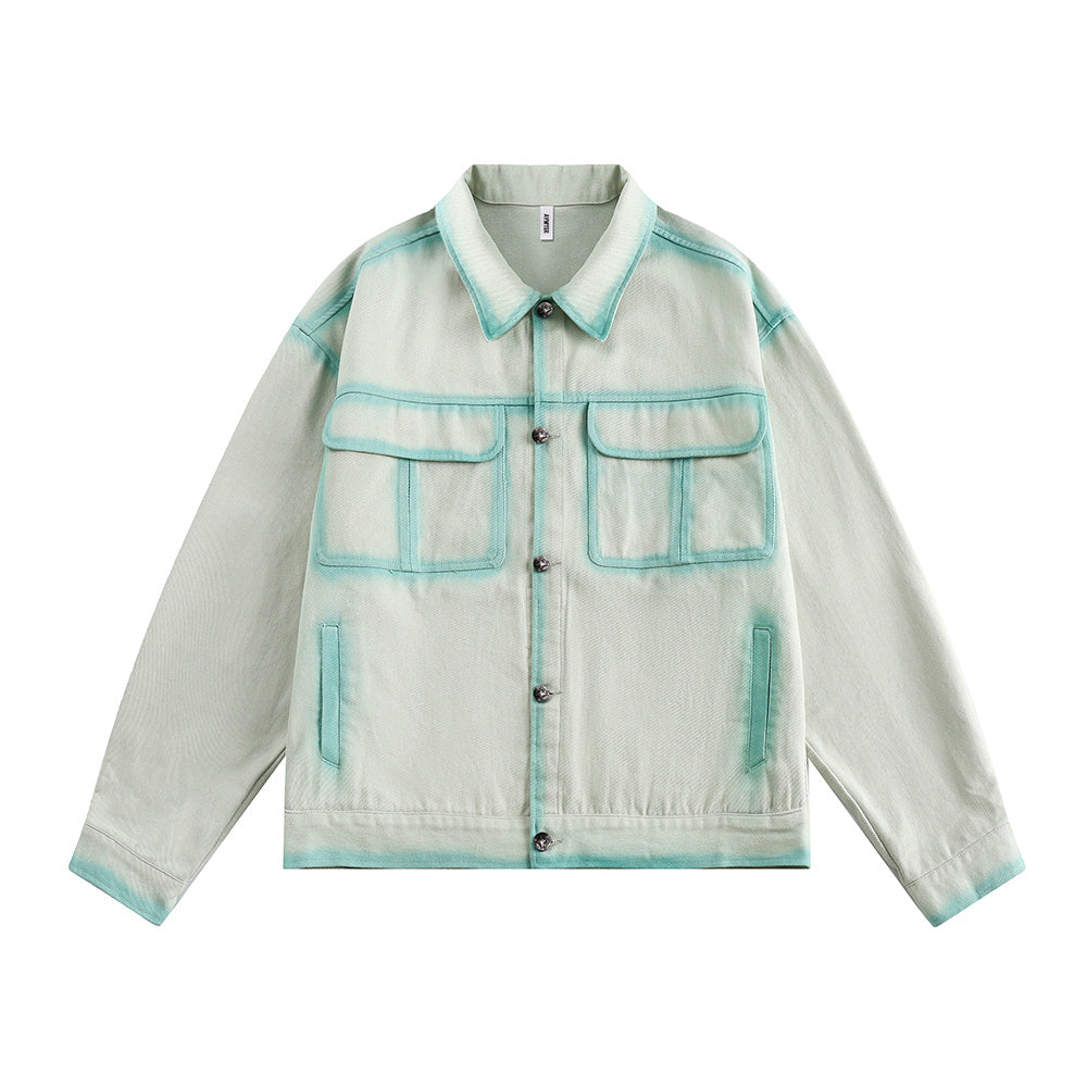 Hand-painted Outline Coat For Men