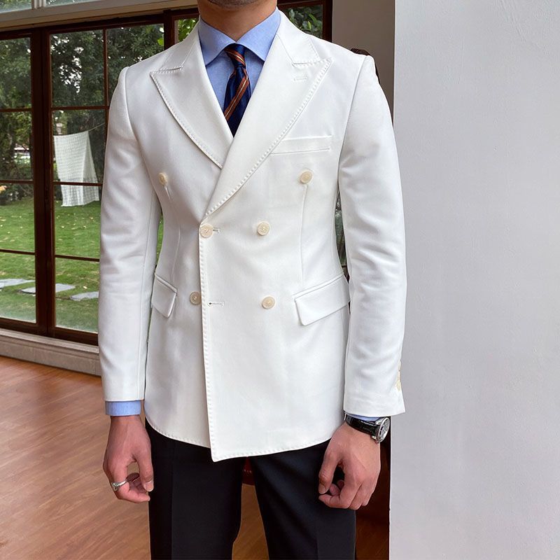 Casual Business Double Breasted Suit Jacket