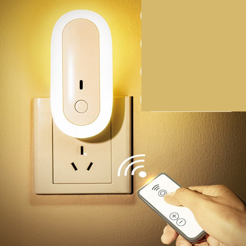 USB Remote Control LED Wall Lamp with Timing and Dimming Night Light Socket