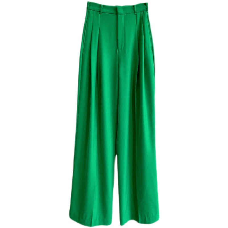 Women's High Waist Wide Leg Pants Super Loose Straight Drape