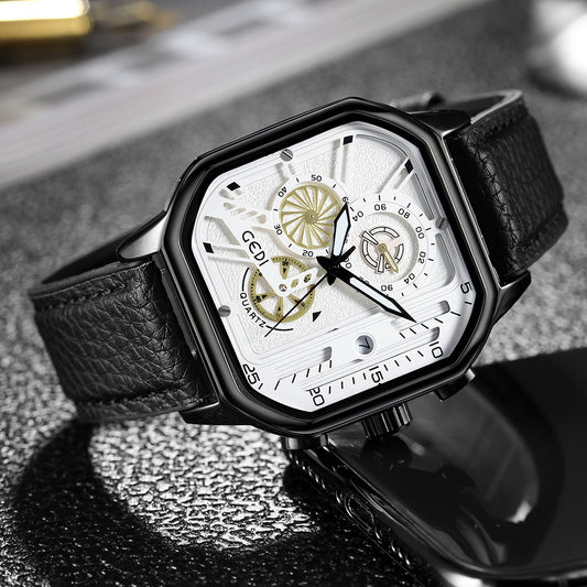Montre à quartz étanche pour homme, lumineuse