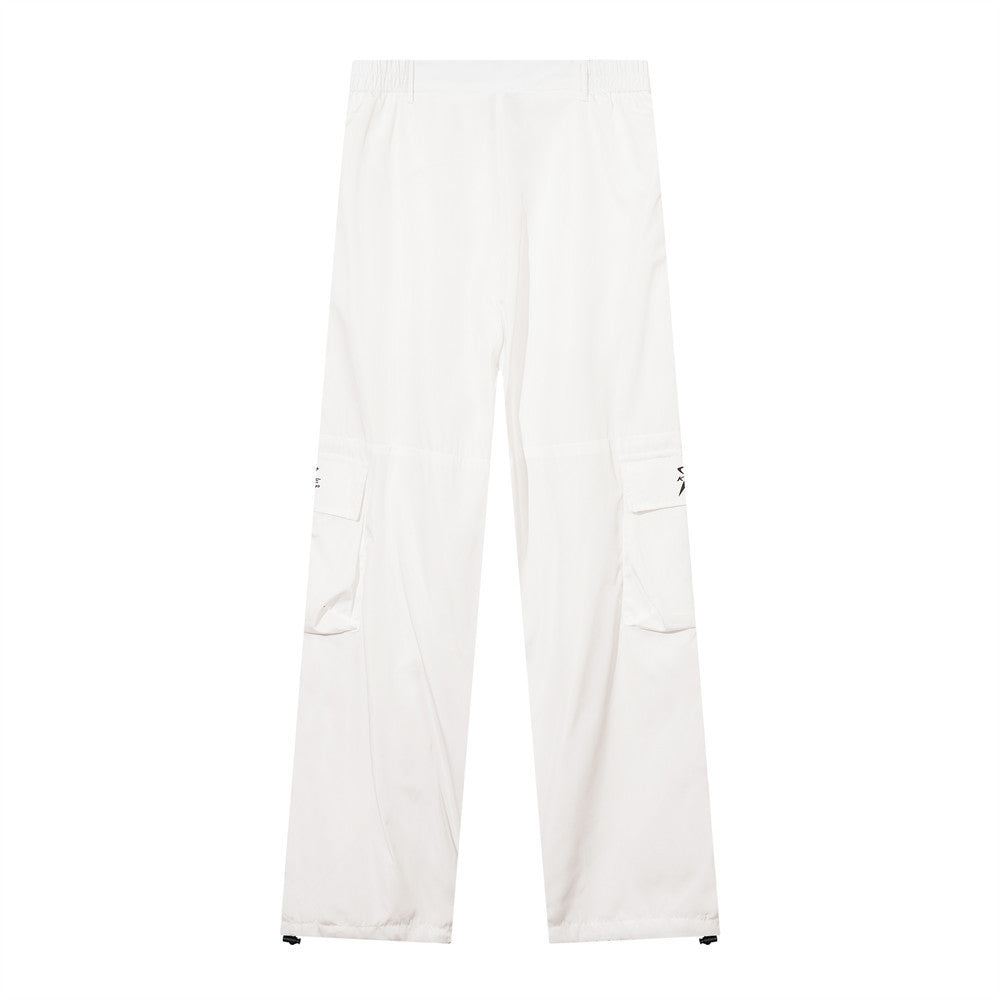 Men's Straight Casual Colorblock Trousers