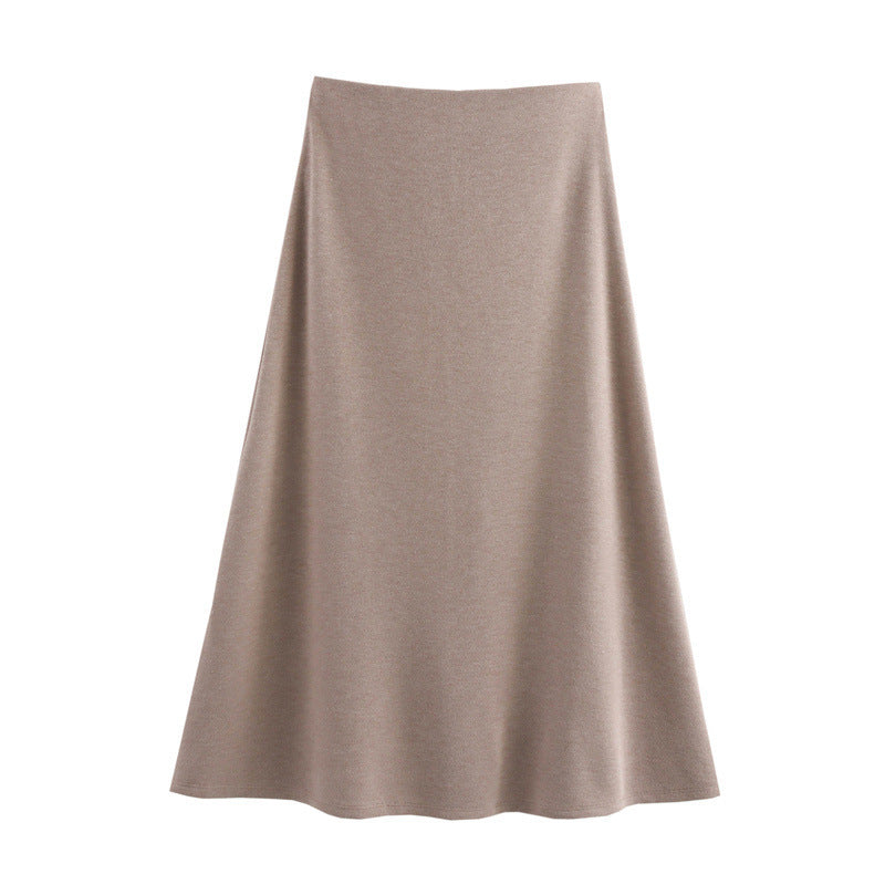 Ensemble haut et jupe mi-longue à détails noués pour femme