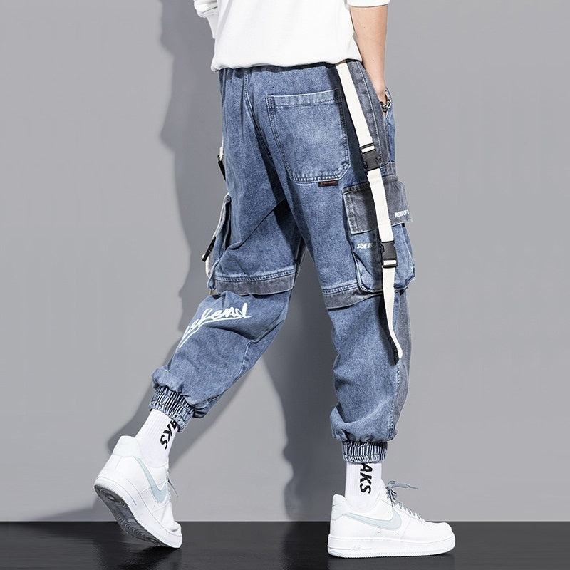 Men's Fall Loose Hip-Hop Workwear Jeans