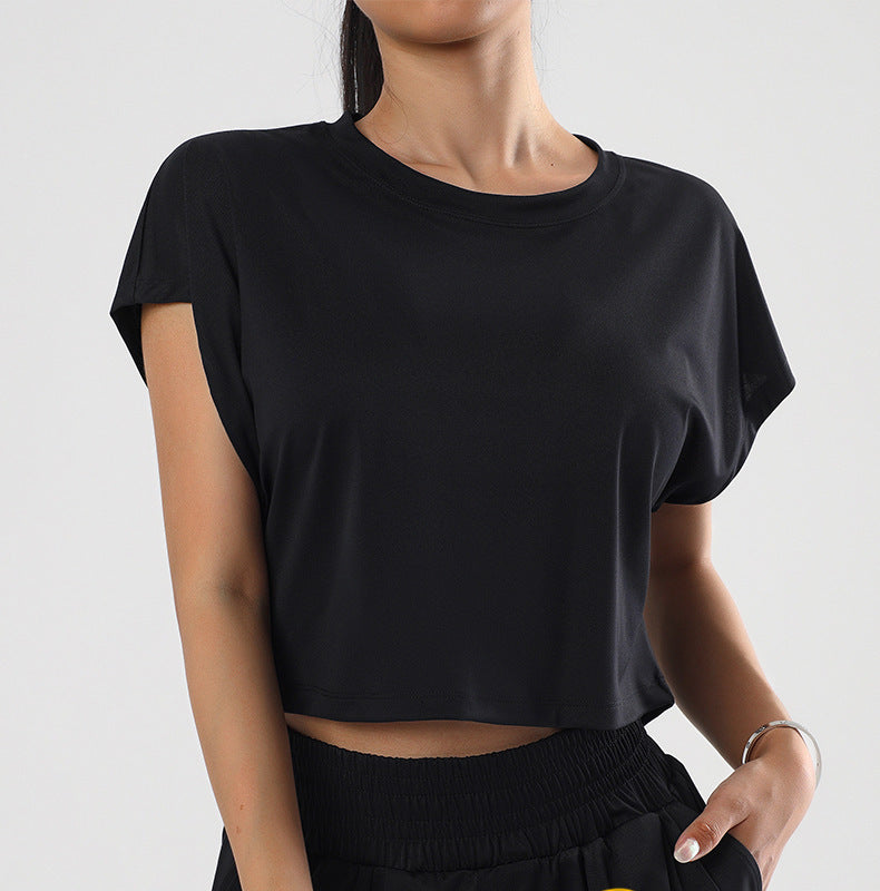 T-shirt fin minimaliste à séchage rapide pour femme