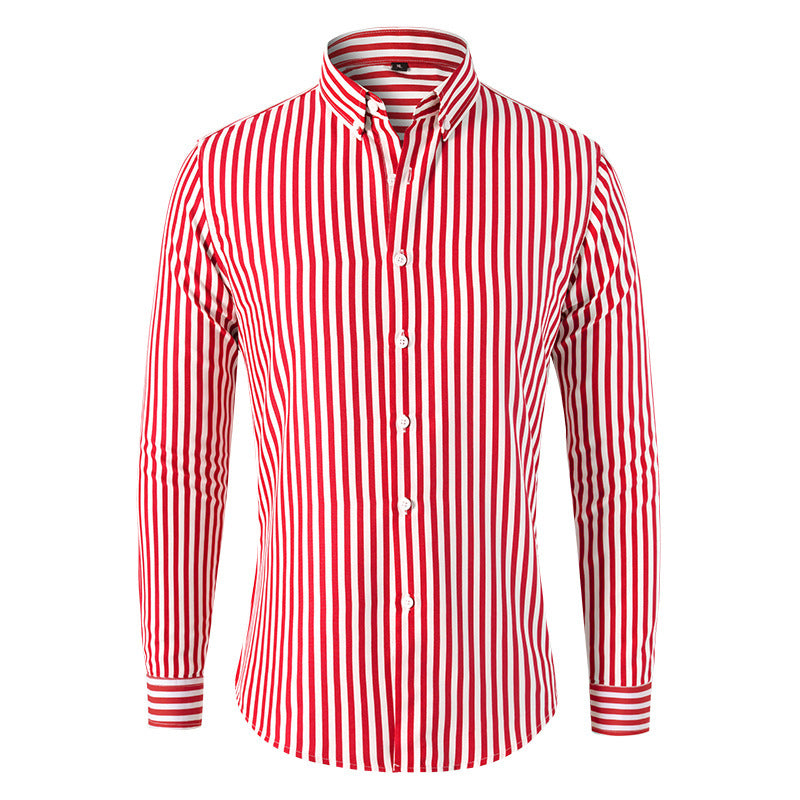 Men's Style Striped Shirt Long Sleeve
