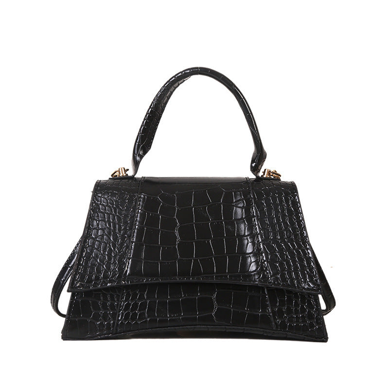 Popular Women's Shoulder Crossbody Handbag with Crocodile Pattern