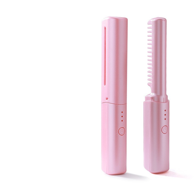 Brosse lissante et bouclante professionnelle sans fil à chauffage rapide et ions négatifs, outil de coiffure